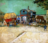 The Caravans - Gypsy Camp Near Arles