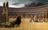 Romans Throw Christians To The Lions - Jean-Leon Gerome - Christian Art Painting