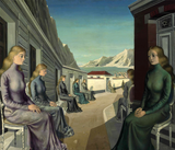 The Village Of The Mermaids (Le Village Des Sirenes) - Paul Delvaux - Surrealist Painter Art