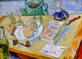 Still life with a plate of onions, early January 1889