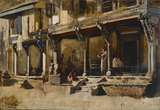 Weeks Merchants Along A Street In Bombay 1883 - Edwin Lord Weeks