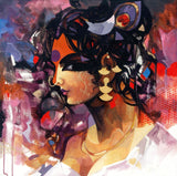 Indian Art - Acrylic Painting - Radha Waiting For Krishna