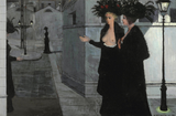 Night Walk (Promenade La Nuit) - Paul Delvaux - Surrealist Painter Art