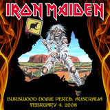 Iron Maiden - Perth Australia 2008 Tour - Heavy Metal Music Concert Poster