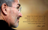 Steve Jobs Apple Founder - Being the richest man in the cemetery doesnt matter to me