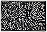Black And White 1 - Keith Haring - Pop Art Painting
