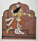 Rati With Her Bow - Nandalal Bose - Haripura Art - Bengal School Indian Painting