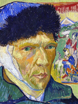 Self Portrait With Bandage - Vincent van Gogh
