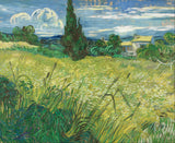 A Green Field - Vincent Van Gogh - Landscape Painting