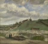 The Hill of Montmartre with Stone Quarry 1886 - Vincent Van Gogh