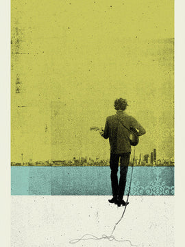 Music And Musicians Collection - Bob Dylan Retro Poster