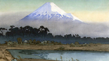 Fujiyama (First Light Of The Sun) - Yoshida Hiroshi - Ukiyo-e Woodblock Print Art Painting
