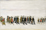 Procession In South Wales - L S Lowry