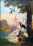 Mohini - Temptress - Raja Ravi Varma Oleograph Print - Indian Masters Painting