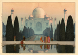 Morning Mist In Taj Mahal - Yoshida Hiroshi - Vintage Japanese Woodblock Print 1931