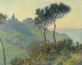 Church at Varengeville Normandy (Leglise de Varengeville Soleil Couchant) - Claude Monet