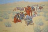 A Map In The Sand -  Frederic Remington