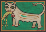 Cat And Lobster - Jamini Roy