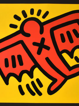 Flying Devil (Icons) - Keith Haring - Pop Art Painting