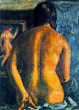 Indian Art - Amrita Sher-Gil - Self Portrait Nude