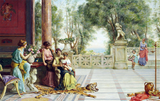 The Centre Of Attention - Guglielmo Zocchi - European Art Orientalist Painting