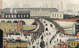Workers Walking To Manchester Railway Station - L S Lowry
