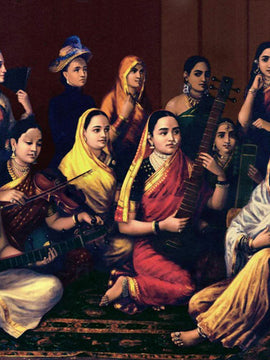 Galaxy Of Musicians - Raja Ravi Varma - Indian Painting Masterpiece