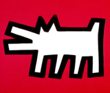 Barking Dog (Red) - Keith Haring - Pop Art Painting