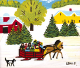 Sleigh Ride - Maud Lewis - Folk Art Painting
