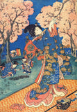 Cherry Blossom Viewing Party (Hanami) - Utagawa Kunisada I - Japanese Woodblock Print