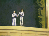 Two Comedians - Edward Hopper