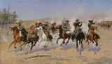 A Dash For The Timber - Frederic Remington