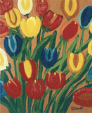 Tulips - Maud Lewis Folk Art Painting