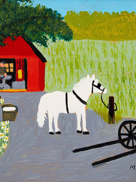 Blacksmith Shop - Maud Lewis - Folk Art Painting