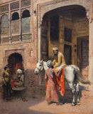 Cashmere Salesman - Edwin Lord Weeks - Indian Vintage Art Orientalist Painting