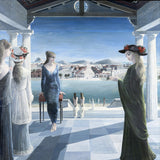The Terrace (Het Terras) - Paul Delvaux - Surrealist Painter Art