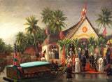 The Maharaja Of Travancore Welcoming Richard Temple-Grenville, Governor-General Of Madras On His Official Visit To Trivandrum In 1880