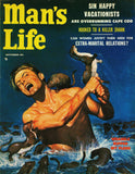 Weasels Ripped My Flesh - Mans Life Magazine Cover Pulp Art - Wil Hulsey Painting