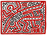 Figures 1983 - Keith Haring - Pop Art Painting