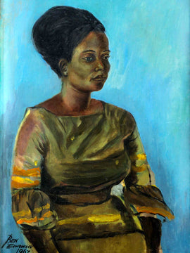 Ben Enwonwu - Potrait Of A Lady 1967