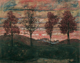 Four Trees - Egon Schiele