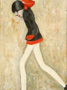 L S Lowry - Girl  Wearing Mini Skirt