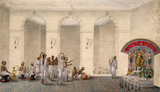 Durga Puja - Vintage 1809 Watercolour- Kolkata Photo And Painting Collection