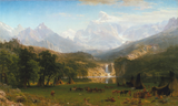 The Rocky Mountains, Landers Peak - Albert Bierstadt - Landscape Painting