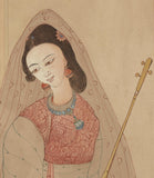 Abdur Chugtai - Girl with Instrument