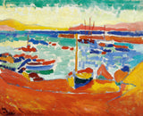 Boats At Collioure - Andre Derain - Fauvism Art Painting