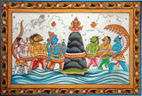 Samudra Manthan (Churning Of The Ocean) - C. AD. 1110-1435 - Indian Miniature Painting