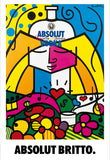 Absolut Britto - Classic Art Advertisements - Home Bar Pub Restaurant Wall Decor - Art Poster