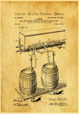 Beer Keg Patent Drawing - Home Bar Pub Art Poster