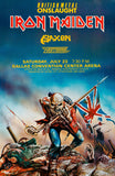 Iron Maiden - Saxon 1983 Tour - Heavy Metal Music Concert Poster